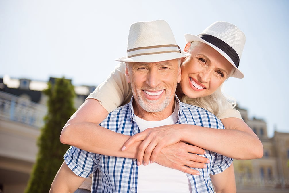 Older couple enjoying time together